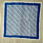 Vintage robinson and golluber scarf blue and white stripe accessories wrap Photo 0