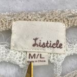 Listicle Neutral Cardigan Duster Women's M/L Open Knit Mohair Polyester Boho Photo 3