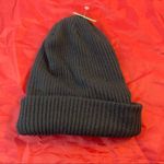 Melrose and Market Hat Black Knit Cuffed Beanie Black Casual Neutral Trendy Photo 2