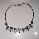 J.Crew  Navy and Gold Statement Necklace Photo 1
