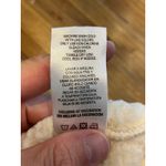 Champion Cropped Funnel Neck 1/4 Zip Sherpa Pocket Pullover Cream & Pink Medium Photo 7