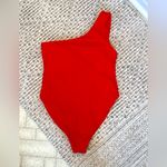 Zaful bright red one-shoulder swimsuit Photo 1