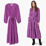 Xirena • Wrenn Dress midi tiered Heliotrope purple cotton gauze boho peasant Size XS Photo 1