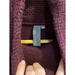 Sweaty Betty Women Small Cropped Pullover Knit Burgundy Textured Sweater Top Photo 3