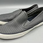Sperry  Top‎ Sider Grey Leather Perforated Slip On Women’s Loafers 8 M Comfy Photo 0