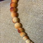 Vintage Sponge Coral Apple Beaded Necklace Orange Photo 6