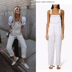 We Wore What Basic Overalls Jumpsuit Off White Linen Classic Blogger Favourite Photo 1