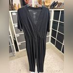 Beyond Yoga  All Wrapped Up Black Women's Jogger Leg Modal Jumpsuit Photo 1