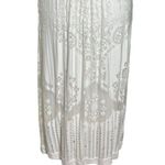 Farm Rio  Solana Cutout Cold Shoulder Ivory Midi Dress Boho Anthropologie Size S Photo 3