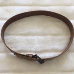 Floral Print Italian Leather Belt Brown Size L Photo 4