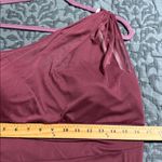 David's Bridal David’s Bridal size 14 wine colored long mesh one shoulder dress bridesmaid nwt Photo 4