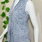 Anthropologie Maeve Blue Paint Splattered Top Photo 8