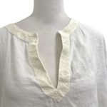 Ralph Lauren LRL  100% Linen V-Neck Long Sleeve Blouse Top Classic White size XL Photo 1