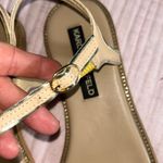 Karl Lagerfeld  Size 7.5 Beige/Silver Sandals Photo 3