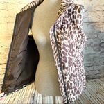 CAbi Puffer Vest Leopard Cheetah Animal Print S Photo 5