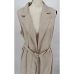J. Jill Wearever Collection Vest Jacket Cardigan Beige Size Medium Photo 2
