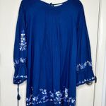Roller Rabbit  Lotus Embroidery Juniper Dress in Blue Photo 0