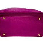 Salvatore Ferragamo GANCINI Magenta Leather Betulla Shoulder Bag w/ Side Pockets Photo 10
