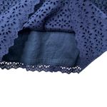 Brooks Brothers Eyelet Sheath Dress Navy Size 2 Sleeveless Cutout Bow Back Prep Photo 12