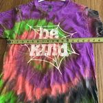 Gildan  Tie Dye Multicolored Print Shirt With Quote Be Kind Size S Photo 4
