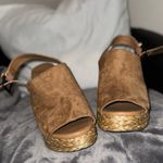 Coconuts by Matisse Straw High Heel Wedges Sandals Photo 1