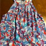 Theory  multicolor Sleeveless Silk Blend  Blouse‎ Top Size small Photo 6