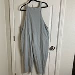 Ladies Italian Lagenlook 2 Pocket Front Tie Comfy Cotton Jumpsuit Gray Size undefined Photo 8