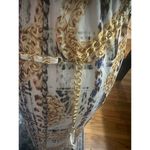 Bebe  Silver and Gold Sequin Wrap Dress Photo 5