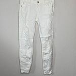 ZARA  Distressed Skinny Jeans‎ White Photo 5