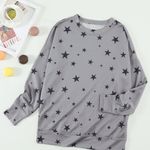 STAR PRINT GRAY ROUND NECK LONG SLEEVE Size undefined Photo 7