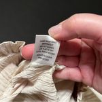 Current Air Anthropologie‎  Womens SZ Large Cream Pull On Paper Bag Wide Leg Pant Photo 3