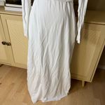 LUNYA The Long Robe Wrap Cowl Neck Pima Cotton In White Size Medium Photo 6