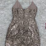 Tobi Champagne Sequin Dress Photo 2