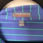 Peter Millar  Summer comfort blue striped polo shirt size XL Photo 2