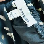 June and Hudson  Halter Black Gold Dots Jumpsuit Photo 5