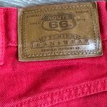 Route 66  Denim High Waist Vintage Shorts Red Size 9 / 10 Photo 6