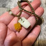 Jade Adjustable Silk Necklace Red Photo 1