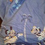 Disney Characters Blue Button Up Hawaiian Shirt Size XL Photo 3