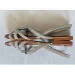 Steve Madden  Rhinestone Sandals Strappy Sparkly Dressy Silver Size 8M Photo 4