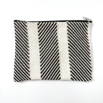 Woven tote bag with small zipper bag boho Black Photo 4