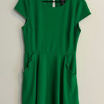 B Darlin B. Darlin Green Fit & Flare Dress Pockets‎ Party Cocktail Career Size 13/14 Photo 0