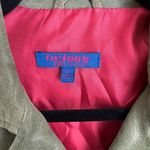 Twiggy London Leather Zip Up Moto Biker Jacket Green Size Medium Photo 7