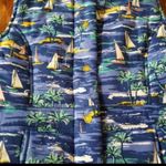 NWT Island Republic Sail Boat Print Puffer Vest Blue sz Medium Photo 6