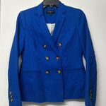Talbots  Petite Royal Blue blazer with brown buttons  Photo 0
