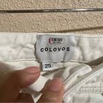 Colovos high rise white cream straight leg ankle jeans 25 Photo 5