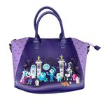 Lounge Fly Disney Haunted Mansion Satchel Bag Purse Handbag Purple Photo 0