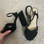 Wild Diva  Black Suede Heels Photo 2