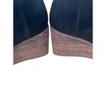 Toms Black Lace Up Wood Stackable Wedge Heeled Bootie Women Sz 7.5 Photo 6