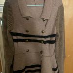 Free People  Tan and Black Cardigan Photo 3