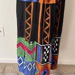 Jasmine VINTAGE  Petite by KVM 100% Rayon Tribal Print Dress Size Small Petite Photo 13